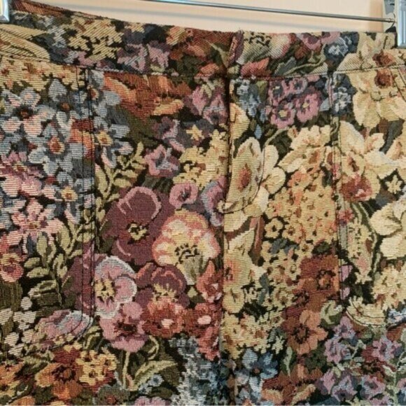 House Of CB Mistress Rocks Spectrum Floral Brocade Wide Leg Trousers L - Picture 11 of 13